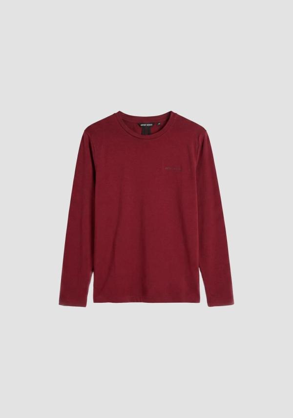 Antony_Morato_T_shirt_LS_Bordeaux_rood_Antony_Morato