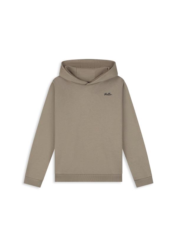 Ballin_hoodie_Script_Logo_Taupe_Ballin