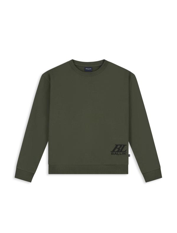 Ballin_sweater_Monogram_Groen_Ballin