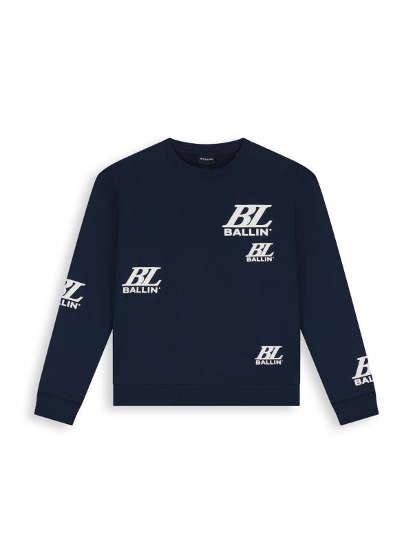 Ballin_sweater_Monogram_navy_blue_Ballin