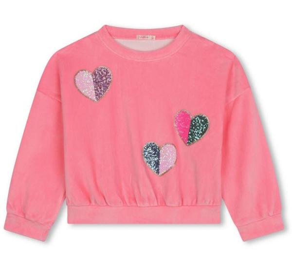 Billieblush_sweater_fluweel_Roze_Billieblush