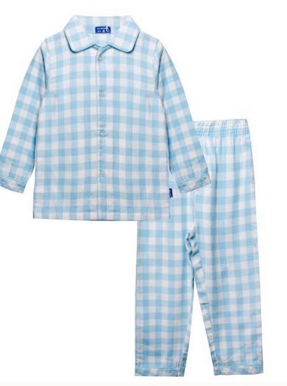 Claesens_pyjama_ruit_Blauw_Claesens