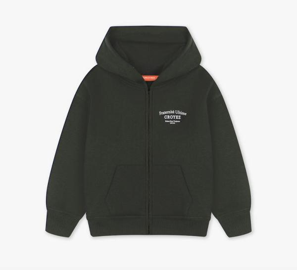 Croyez_hoodie_zip_Groen_Croyez