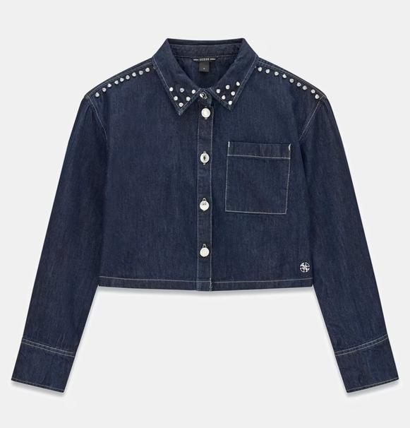 Guess_blouse_jeans_Blauw_GUESS