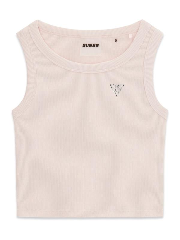 Guess_rib_tank_top_Roze_GUESS