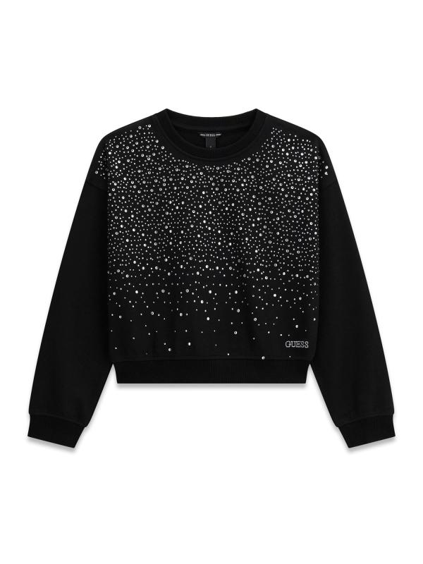 Guess_sweater_met_strass_Zwart_Guess
