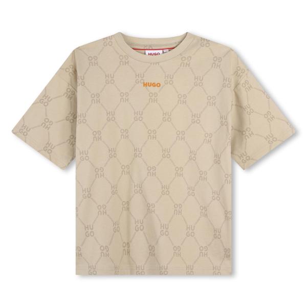 Hugo_T_shirt_Beige_Bruin_HUGO