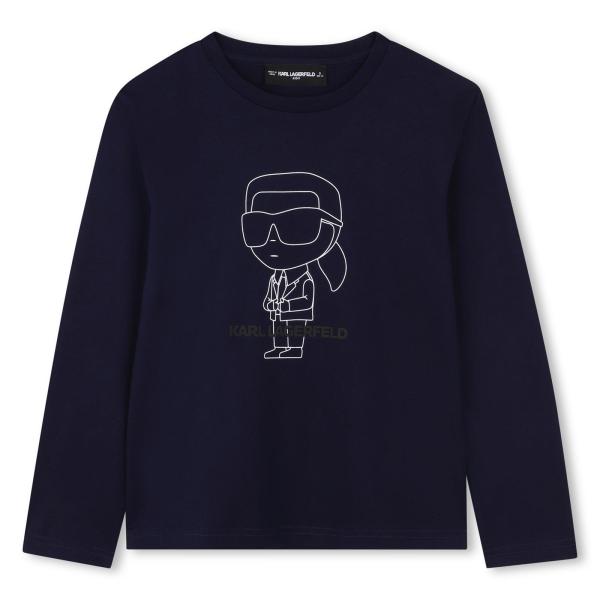 Karl_Lagerfeld_T_shirt_Blauw_Karl_Lagerfeld