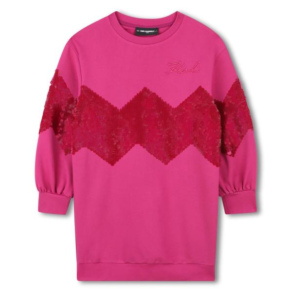 Karl_Lagerfeld_jurk_Fuchsia_Karl_Lagerfeld