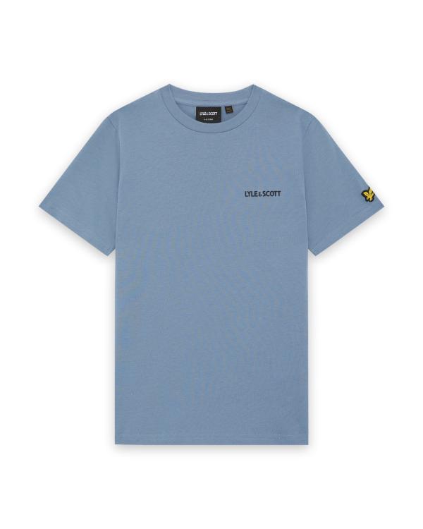 Lyle___Scott_T_shirt_Logo_Blauw_Lyle___Scott