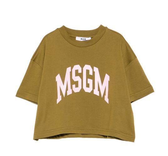 MSGM_T_shirt_Groen_MSGM