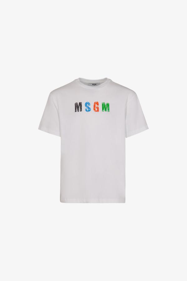 MSGM_T_shirt_Wit_MSGM