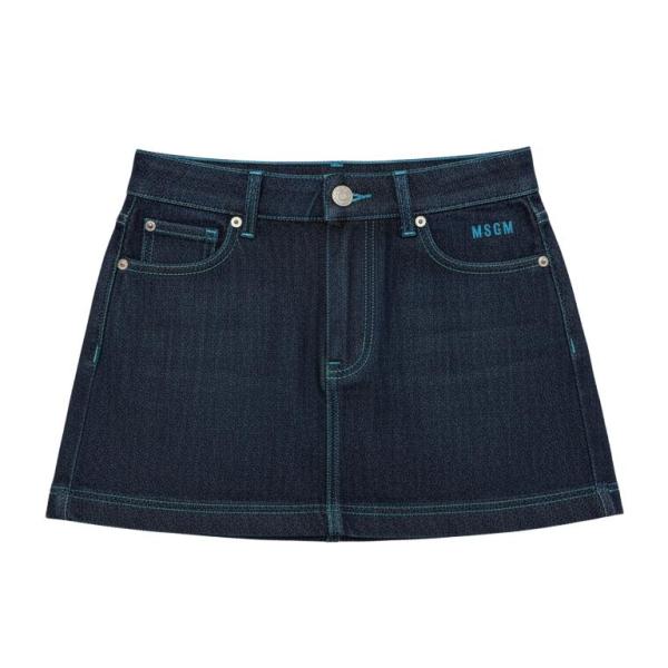 MSGM_jeans_rok_Blauw_MSGM