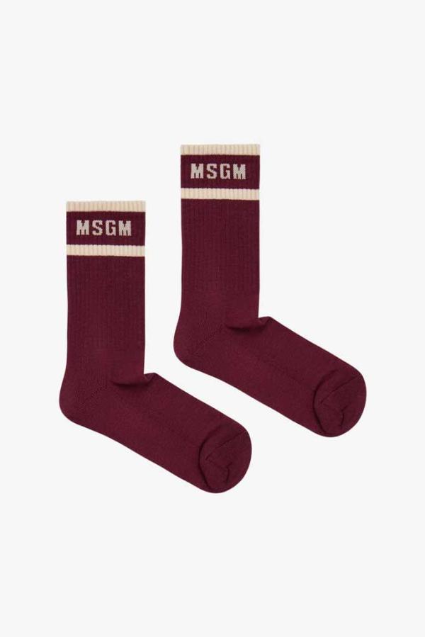 MSGM_sokken_Bordeaux_rood_MSGM