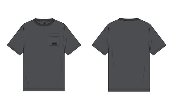 Malelions_Nylon_Pocket_T_shirt_Antraciet_Malelions