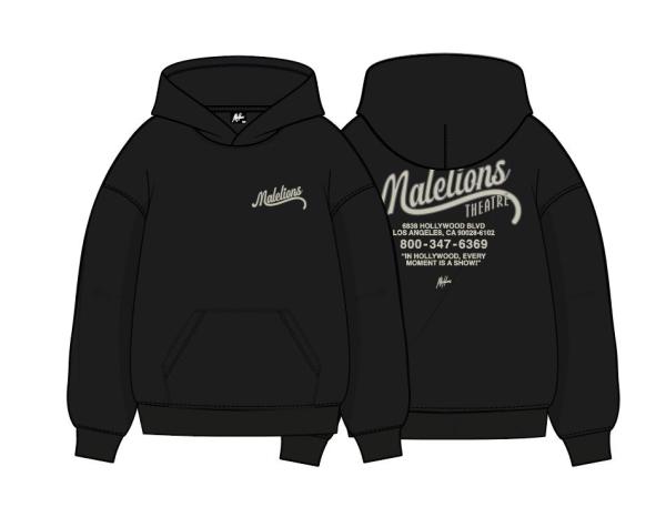 Malelions_hoodie_Theatre_Zwart_Malelions