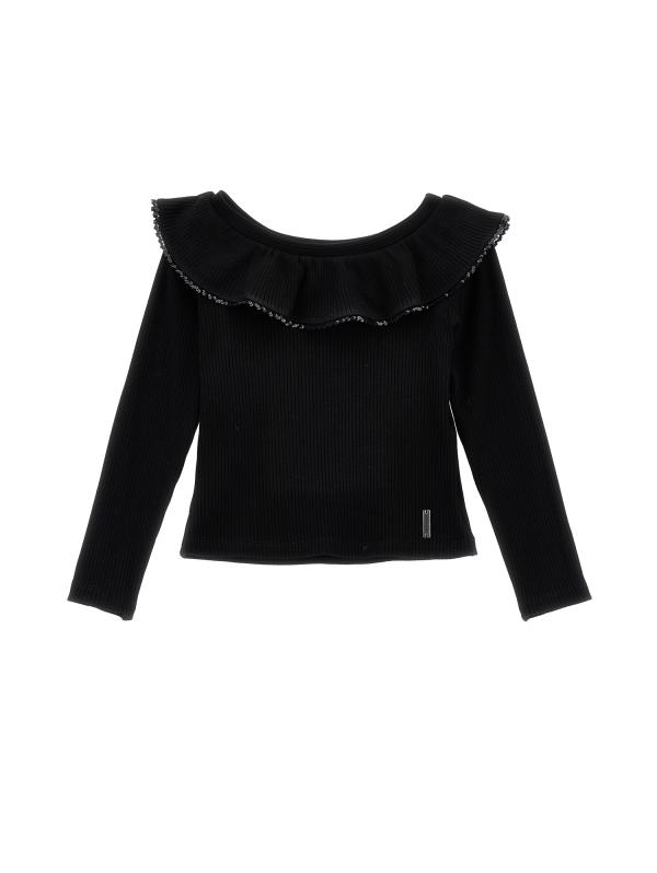 Monnalisa_shirt_Zwart_Monnalisa_