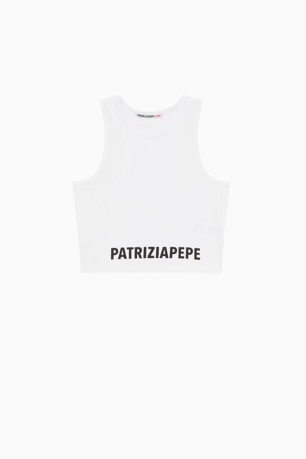 Patrizia_Pepe_Crop_top_Wit_Patrizia_Pepe