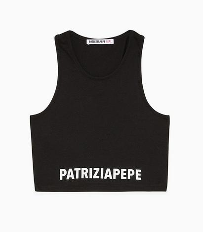 Patrizia_Pepe_Crop_top_Zwart_Patrizia_Pepe