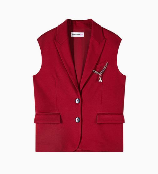 Patrizia_Pepe_gilet_Bordeaux_rood_Patrizia_Pepe