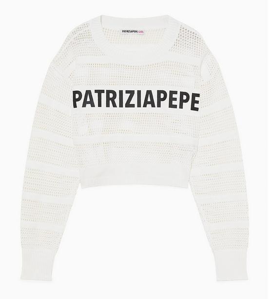 Patrizia_Pepe_sweater_gehaakt_Wit_Patrizia_Pepe