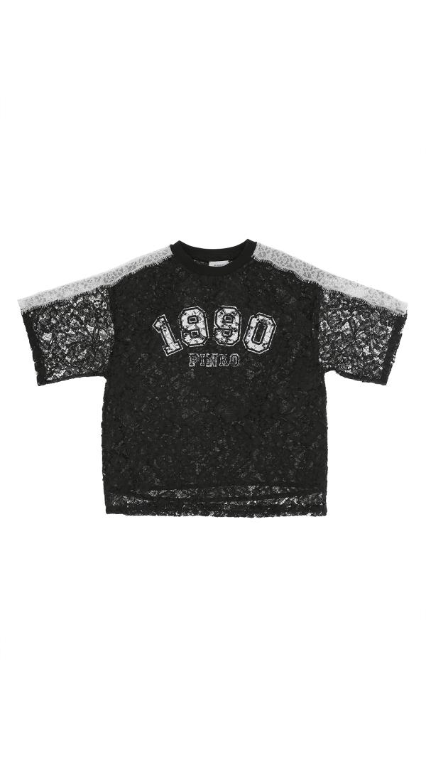 Pinko_T_shirt_kant_Zwart_Pinko