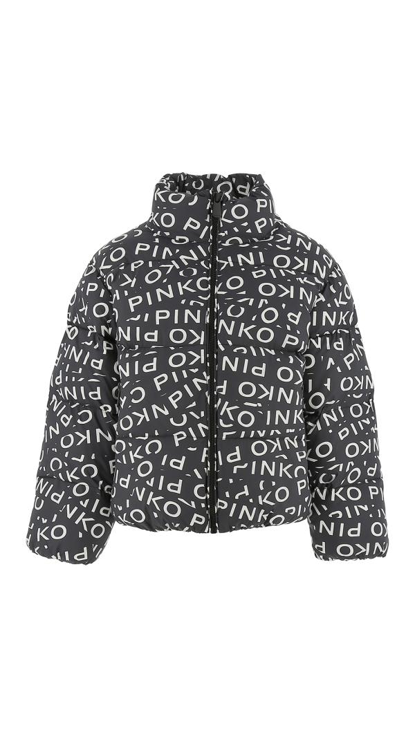 Pinko_winter_jas_all_over_Zwart_Pinko