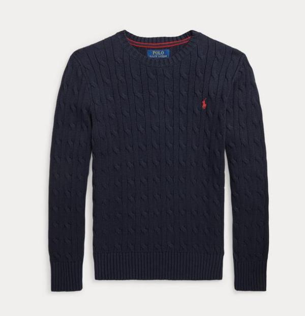 Ralph_Lauren_kabel_trui_navy_blue_Ralph_Lauren