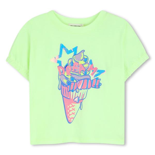 T_shirt_korte_mouwen_Neon_groen_Billieblush