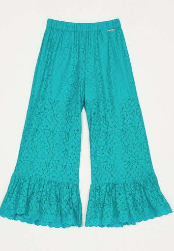 Twinset_broek_kant_Turquoise_Twinset_1