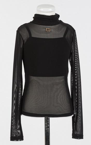 Twinset_coll_trui_voile_Zwart_Twinset