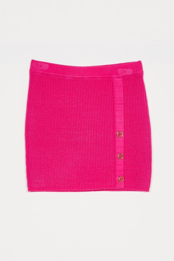 Twinset_gebreide_rok_Roze_Twinset