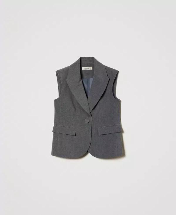 Twinset_gilet_grijs_Grijs_mely_Twinset_2