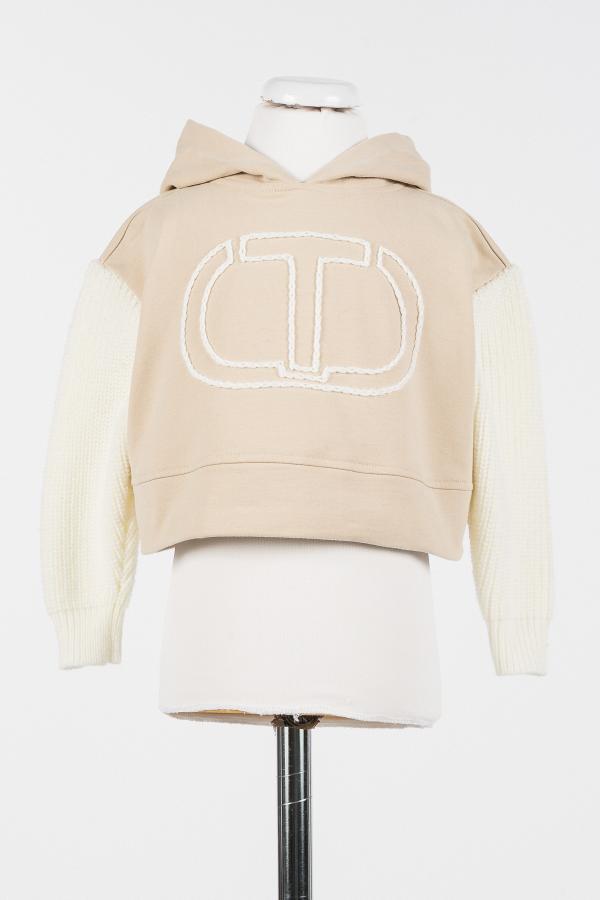 Twinset_hoodie_Zand_Twinset