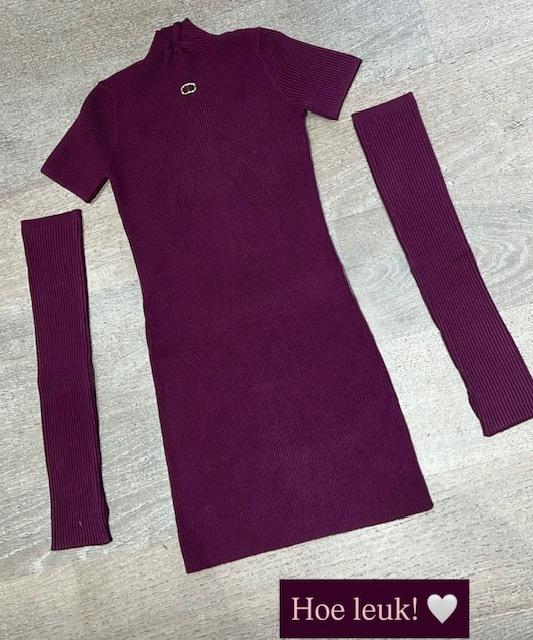 Twinset_jurk__Bordeaux_rood_Twinset