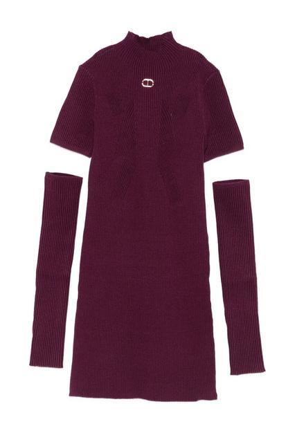 Twinset_jurk__Bordeaux_rood_Twinset_1