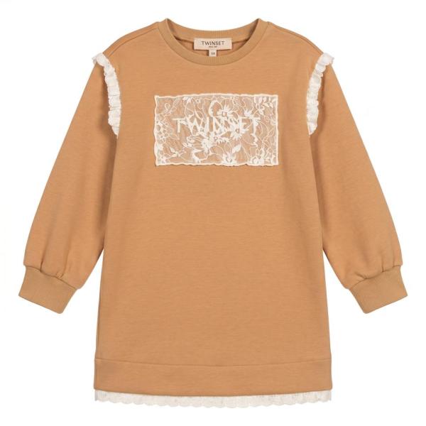 Twinset_jurk_peuter_Zand_Twinset