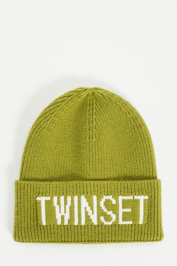 Twinset_muts_olijf_Groen_Twinset