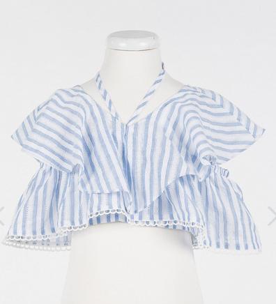 Twinset_streep_blouse_Wit_Twinset