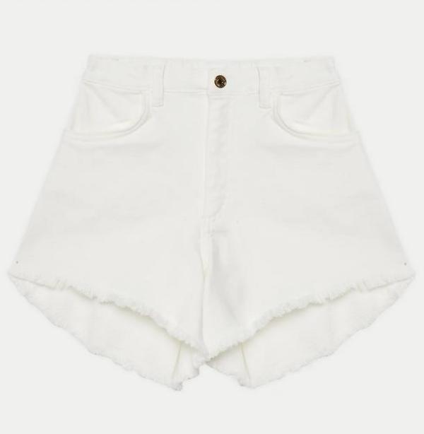 Twinset_wit_jeans_short_Wit_Twinset