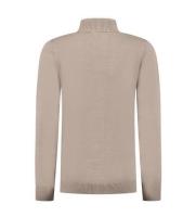 Ballin_trui_half_zip_Taupe_Ballin_1