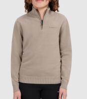 Ballin_trui_half_zip_Taupe_Ballin_2
