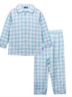 Claesens_pyjama_ruit_Blauw_Claesens
