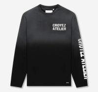 Croyez_T_shirt_LS_Sprayed_Zwart_Croyez