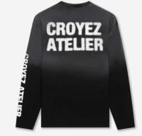 Croyez_T_shirt_LS_Sprayed_Zwart_Croyez_1