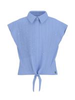 Guess_poplin_blouse_Blauw_GUESS