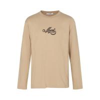 MSGM_T_shirt_LS_Zand_MSGM