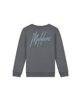 Malelions_Striped_Signature_Sweater_Grijs_Malelions_1