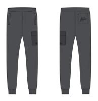 Malelions_joggingbroek_nylon_pocket_Antraciet_Malelions