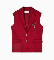 Patrizia_Pepe_gilet_Bordeaux_rood_Patrizia_Pepe